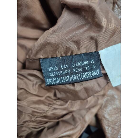 80s VTG Adventure Bound Wilsons Leather Womens Bomber Jacket Size S - Picture 5 of 5